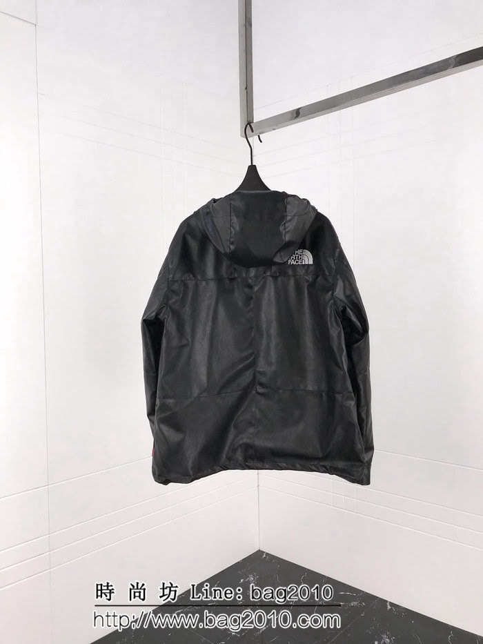 SUPREME X TNF 重工聯名皮質 黑色 抓絨衝鋒衣 情侶款 ydi1886